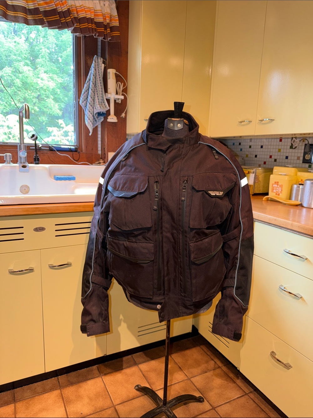Fly Motorcycle Riding Jacket Thermal Lining Armor Vented Coat